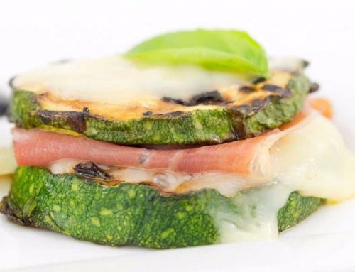 Zucchine con prosciutto e pecorino
