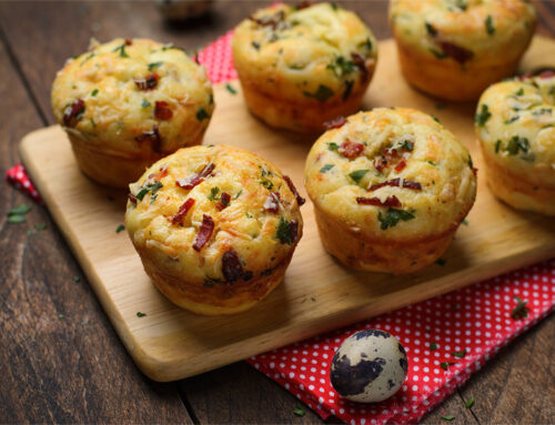 Savory Muffins with Cheese and Prosciutto Crudo